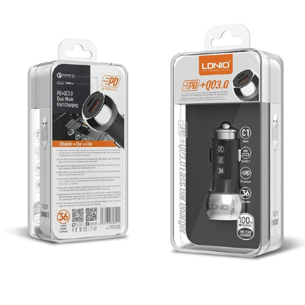 CARGADOR LDNIO VEHICULAR C1 TIPO C